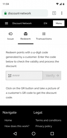 Redeem points